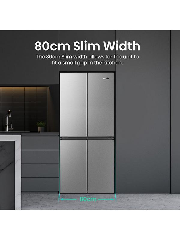 Hisense RQ563N4SI2 80cm Cross Door, American Fridge Freezer - Stainless Steel - Image 5